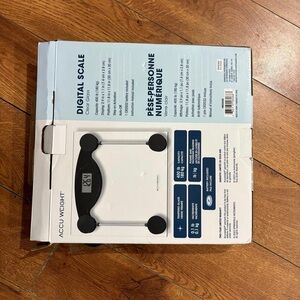 Accu Weight Digital Scale in Black and White